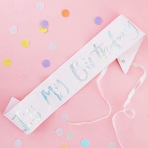 Ginger Ray - Ginger Ray - Sjerp It's My Birthday Roze/Zilver