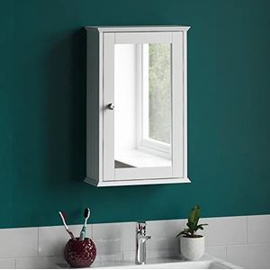 Bath Vida Badkamerkast met spiegeldeur, wandmontage, wit