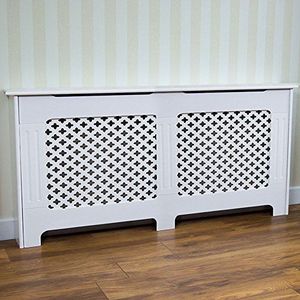 Oxford radiatorombouw, wit, middelgroot, verwarming, mantel van Vida Designs