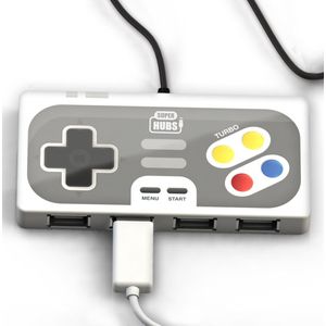 Mustard Desktop USB Verdeler - Super Hub Playhub - Grijs