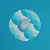 Mustard - Moby The Whale - Draadloze Computermuis - Blauw - Kunststof