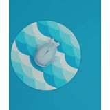 Mustard - Moby The Whale - Draadloze Computermuis - Blauw - Kunststof