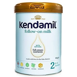 (1x800g) Kendamil Follow-On Milk 6-Pack, Stage 2, 6-12 Months - British Made, Whole Milk Formula - Vegetarian, No Palm Oil, No GMOs - with Omega 3 DHA, Omega 6 ARA and Prebiotics