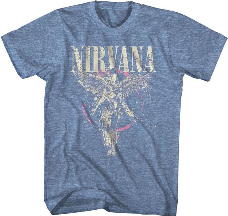 Nirvana Heren Tshirt- In Utero Blauw