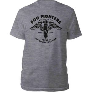 Foo Fighters - Stencil - T-shirt - Lichtgrijs Gemêleerd - 90% Katoen, Regular Fit