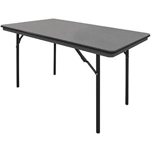 Bolero Eiken stoel met gekruiste rugleuning metaal zandkleur ABS 4 voeten, grijs, maat: 750 (H) x 1220 (B) x 610 (D) mm, binnen- en buiten mobiele tafel, GC594