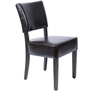 Bolero 2 stoelen van donkerbruin kunstleer voor een betere ervaring