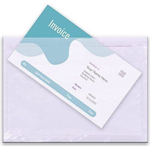 Triplast 200 x A5-portemonnee met papieren verpakking (225 x 165 mm) | Peel & Seal doorzichtige plastic enveloppen/mouwen/zakken/portemonnees | Voeg facturen, paklijsten en leveringsbonnen toe aan pakketten