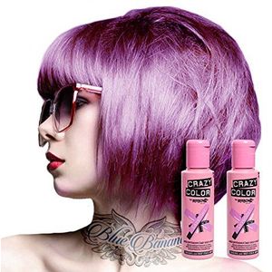 Crazy Color haarverf, semi-permanent, 100 ml (Lavender) - 2 stuks