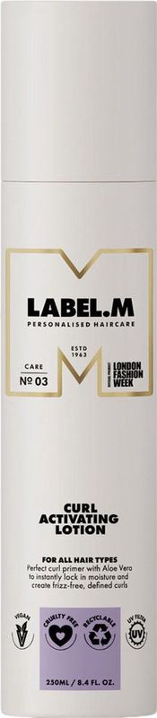 Label.M - Curl Activating Lotion - Haarcrème - 200ml - Hydraterend