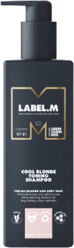 Label.M Cool Blonde Toning Shampoo - 300 ml - Zilvershampoo