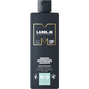 Label.M Lemongrass Organic Moisturising Shampoo - 300 ml - Voor Alle Haartypes