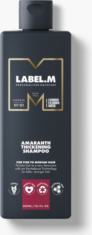 Label.M - Amaranth Thickening Shampoo - Volume - Vegan - Sulfaatvrij