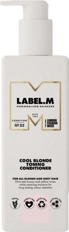 Label.M - Cool Blonde Toning Conditioner - Grootverpakking - Violet Pigmenten