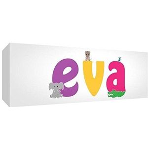 Feel Good Art EVA galerij verpakt canvasfoto voor kinderkamer, solide front paneel (21 x 59 x 4 cm, middel)