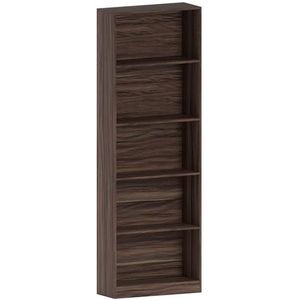 Vida Designs Home Discount Cambridge 5 verdiepingen Extra Grote Boekenkast, Walnoothout Plank Opslagunit Kantoor Woonkamer Meubels