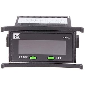 RS PRO Opwaartse teller LCD 7-cijfers, uren, minuten, seconden, max. 40Hz, 85 → 265 V ac/dc