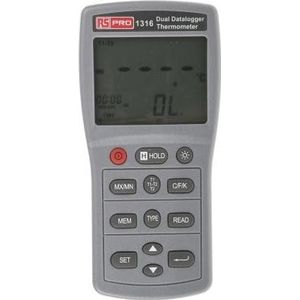 RS PRO Digitale thermometer, 2-kanaals, logging (Thermometer), Metrologie