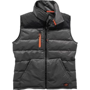 Scruffs - Worker - Bodywarmer - Donker Grijs - 100% Polyester, Waterafstotend, Gevoerd