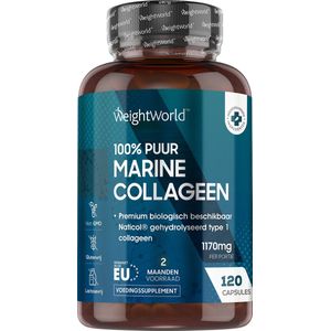 WeightWorld Collageen Supplement Pure Marine Collagen - 1170mg - 120 Capsules