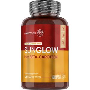 WeightWorld - Sunglow - Bruiningspillen - 120 Vegan Tabletten - Natuurlijke Bruiningsversneller