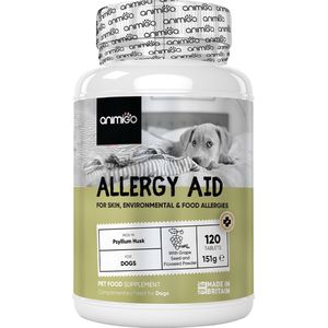 Animigo Anti-Allergie voor honden - 120 natuurlijke anti jeuk hond tabletten - Tegen alle soorten allergie - Vleesvrij