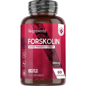 WeightWorld Forskolin capsules - 1000 mg per portie - 60 vegan capsules - Geschikt voor mannen en vrouwen