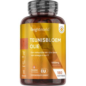 Teunisbloemolie - 1000 mg - 180 Softgels - WeightWorld
