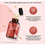 Glucosamine & Chondroïtine - Capsules - 180 Vegan - Met Kurkuma en Vitamine C