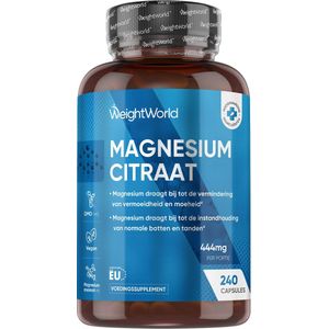 Magnesium - Supplement - Veganistische Capsules - 240 Stuks - Lactose- & Glutenvrij