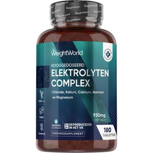 WeightWorld Elektrolyten supplement - 180 vegan capsules voor 6 maanden - Ondersteunt de elektrolytenbalans