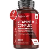 WeightWorld Vitamine B Complex - Alle 8 belangrijke B-vitamines - 365 vegan tabletten voor 1 jaar voorraad