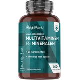 Multivitaminen - 400 Tabletten - 27 Vitaminen en Mineralen