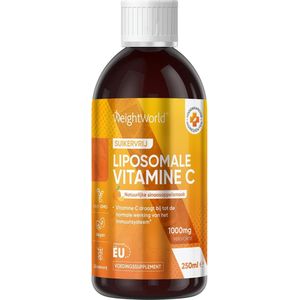 Liposomale Vitamine C - 250 ml - 1000 mg vloeibare vitamine C - Met natuurlijke sinaasappelsmaak