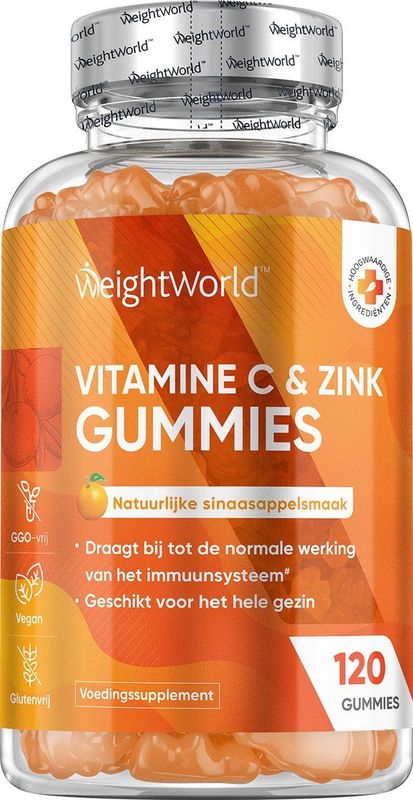Gummies - Vitamine C - Sinaasappel - 120 Stuks