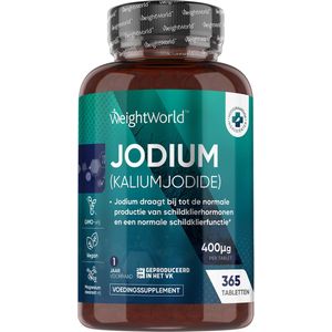 Jodiumtabletten - 365 Tabletten - Kaliumjodide - Vegan