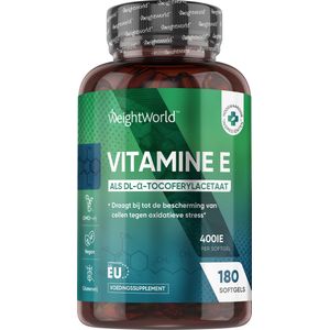 Vitamine E - Softgels - 180 Vegan - 400 IE