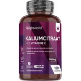 WeightWorld Kalium citraat met vitamine C - 1460 mg - 180 tabletten voor 3 maanden