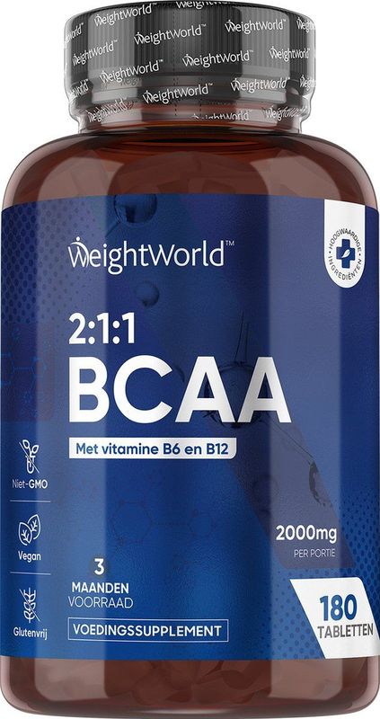 BCAA - Aminozuren Tabletten - 2:1:1 Verhouding - Met Vitamine B6 en B12