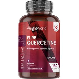 WeightWorld Quercetine 500 mg - 180 capsules voor 6 maanden - krachtige antioxidant