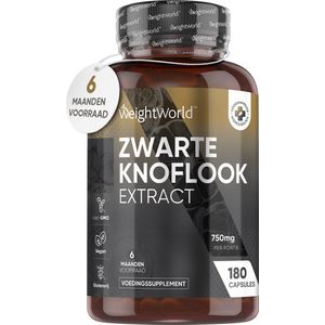 Zwarte Knoflook capsules - 750 mg - 180 capsules
