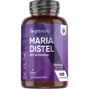 Mariadistel - Extract - 2000 mg - 180 Vegan Capsules - Vrij van GMO's