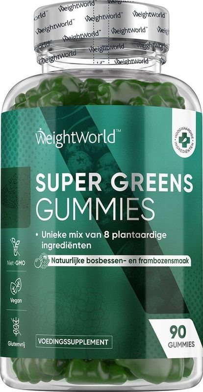 Chlorella - Vegan Gummies - 90 Stuks - Bosbessensmaak