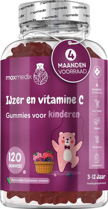 IJzer Gummies - Vitamine C - 120 Stuks - Natuurlijke Formule