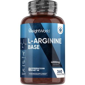 L-Arginine - Supplement - 4000 mg - Vegan - 180 Tabletten