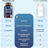 Magnesiumbisglycinaat - 180 Vegan Capsules - Gezondheidsclaims Geautoriseerd door EFSA