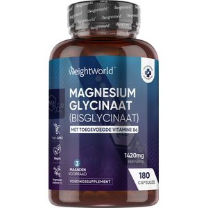 Magnesiumbisglycinaat - 180 Vegan Capsules - Gezondheidsclaims Geautoriseerd door EFSA