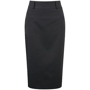 Alexandra Easycare STC-NF133BK-28S Rok, Plat, 100% Polyester, Kort, Maat 28, Zwart