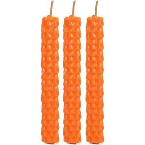 Something Different Kaars Pack of 6 Orange Beeswax Spell Candles Oranje