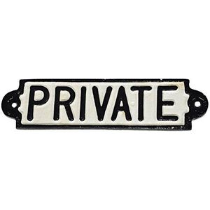 Privé Gietijzeren Teken Plaque Deur Muur Hek Cafe Winkel Pub Hotel Bar Kantoor